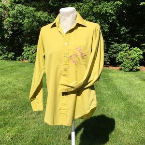 SOLD OFFLINE One of a kind upcycled shirt w/ chain stitching